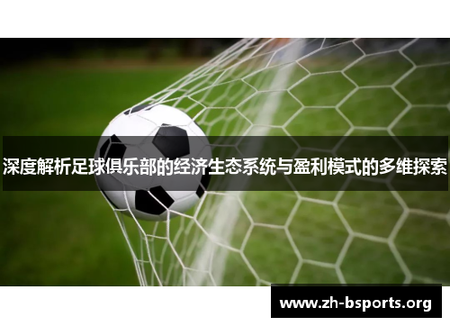 深度解析足球俱乐部的经济生态系统与盈利模式的多维探索